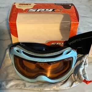 SPY+ Comet 2 Light Blue Snow Goggles with Amber Lens